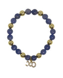 Purple Tanzanite With Diamond and Gold Balls
