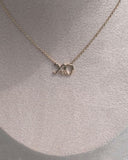 XO Necklace in 14K Gold