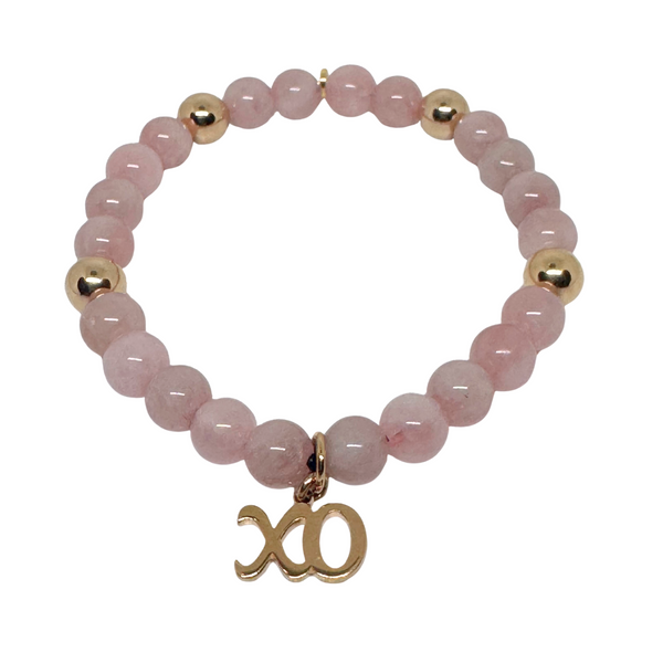 The Self-Love Bracelet - with 14k Gold Balls & XO Charm – XO Maria